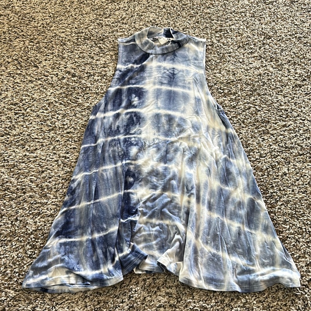 Flowy High Neck Tank Top